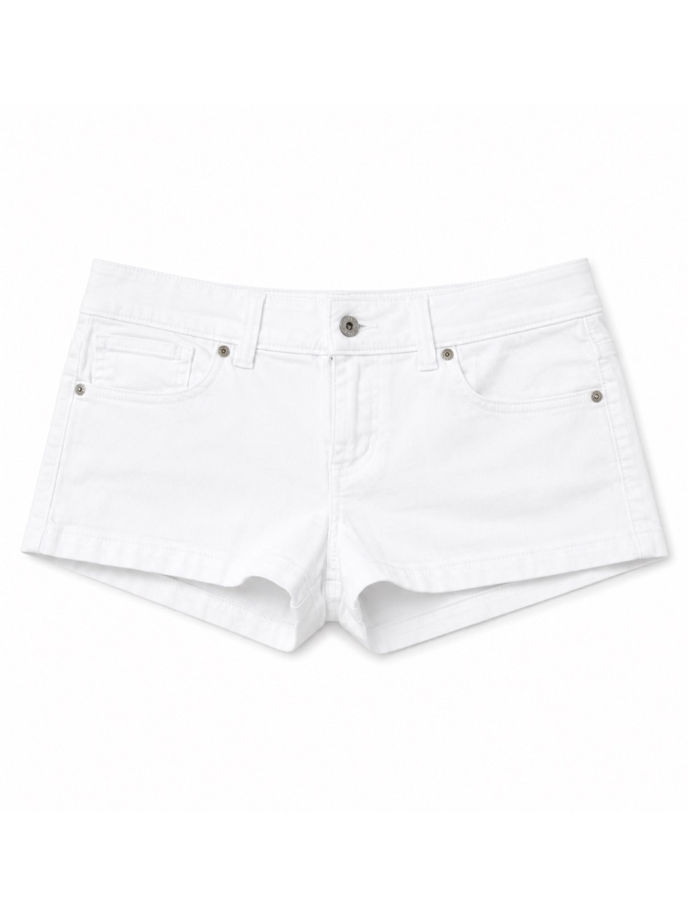 Guess White Women's Low-Rise Denim Shorts #y2k - Picture 1 of 4